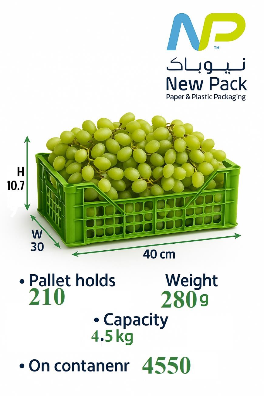 Plastic Crate 40 × 30 × 10.7 cm