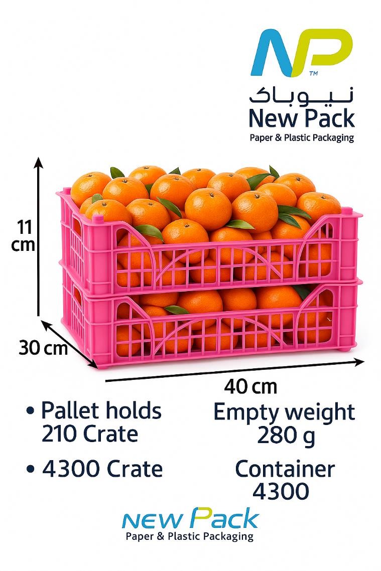 Plastic Crate 40 × 30 × 11 cm
