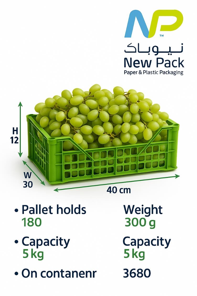 Plastic Crate 40 × 30 × 12 cm
