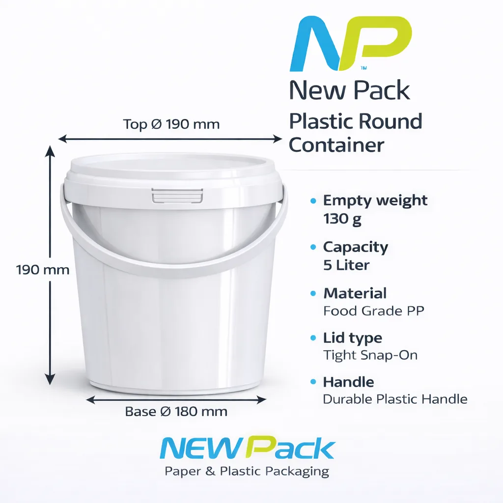 5L RoundPail 170g | New Pack Industrial